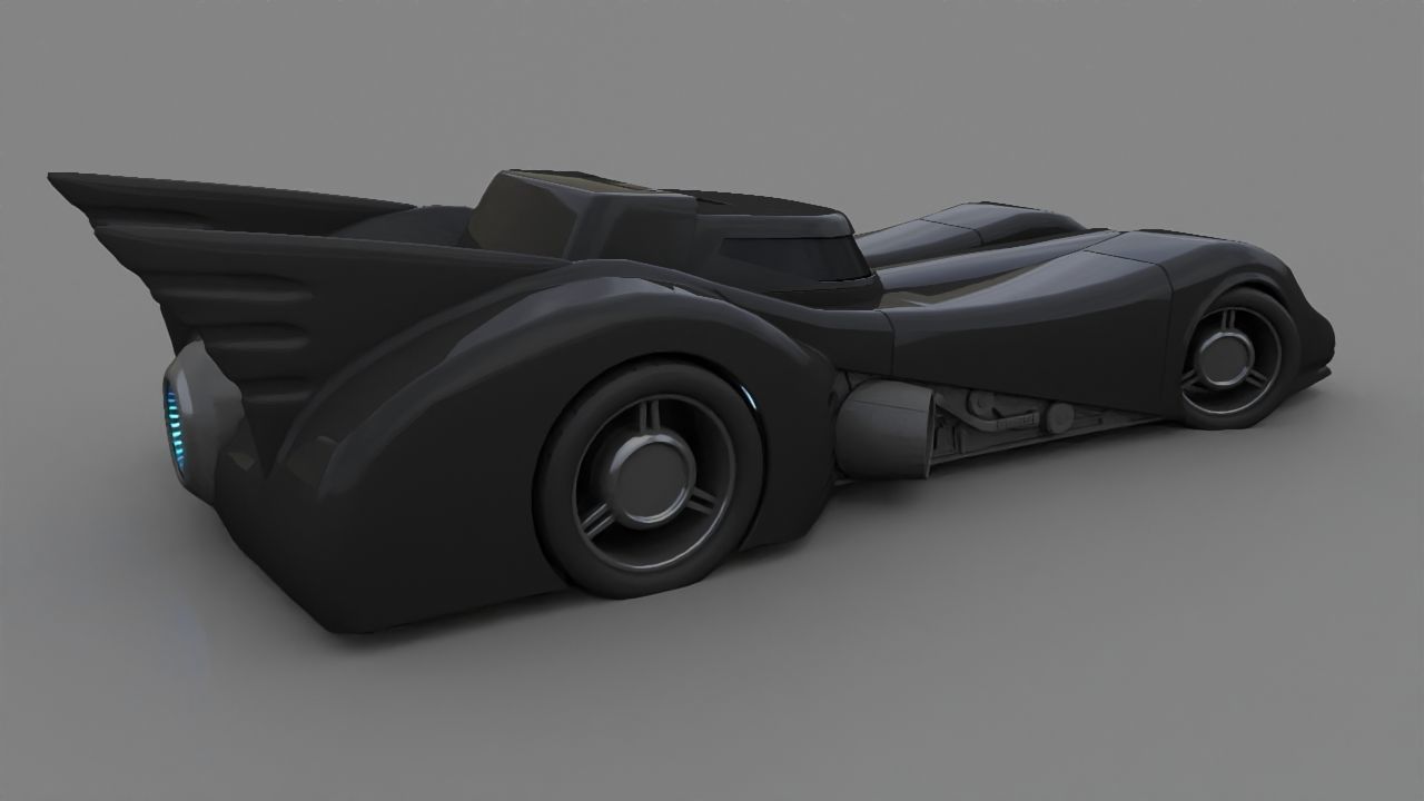 Bat mobile 3D model_6