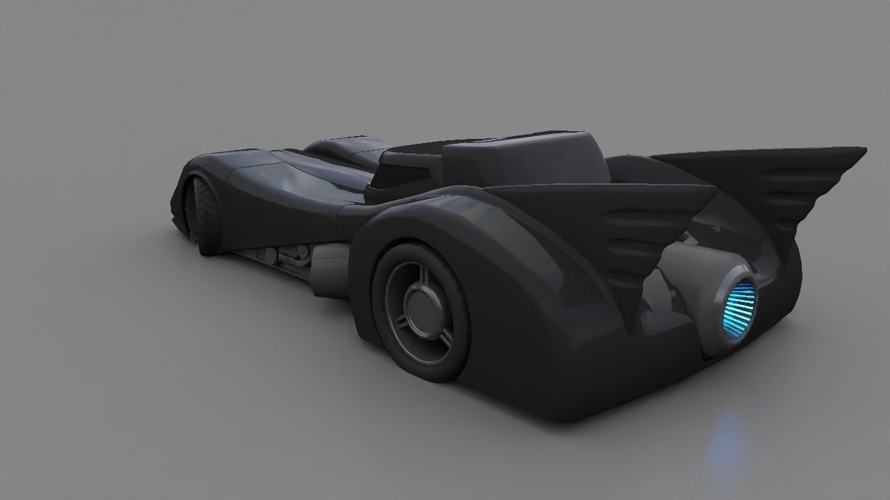 Bat mobile 3D model_5