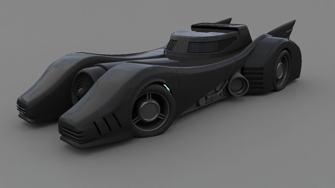 Bat mobile 3D model_1