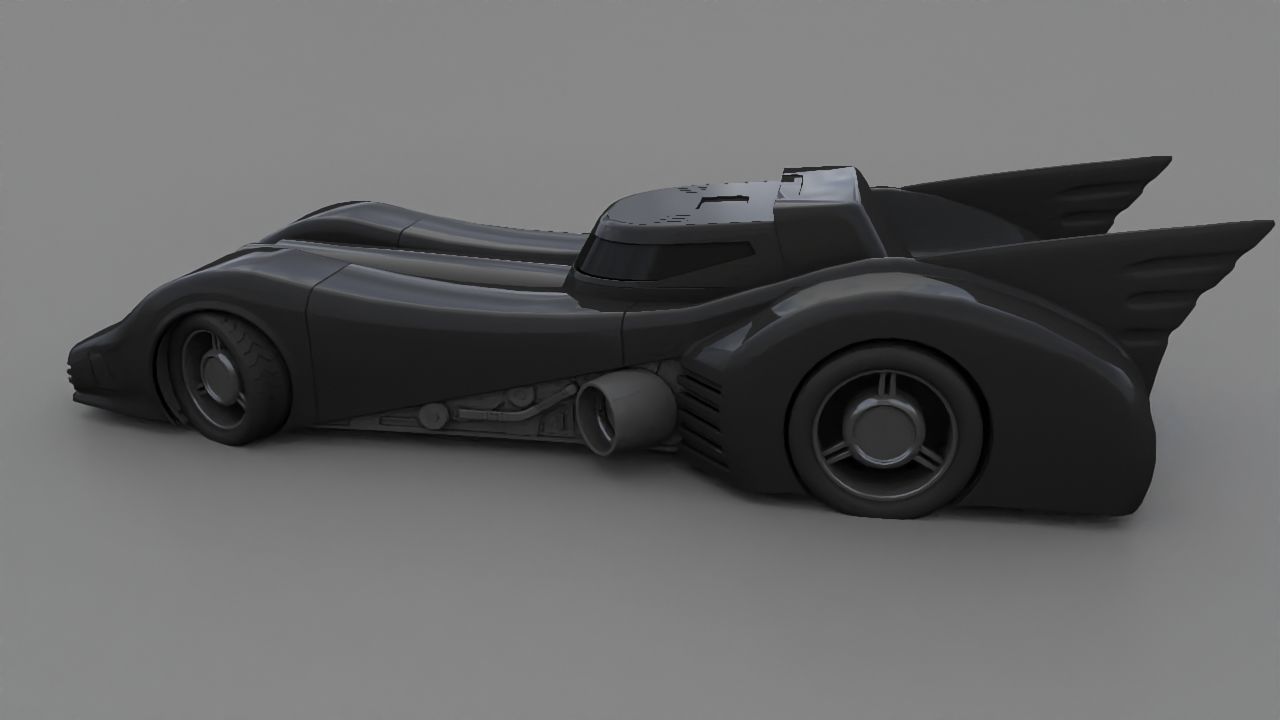 Bat mobile 3D model_2