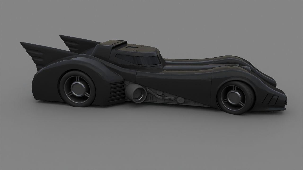 Bat mobile 3D model_7