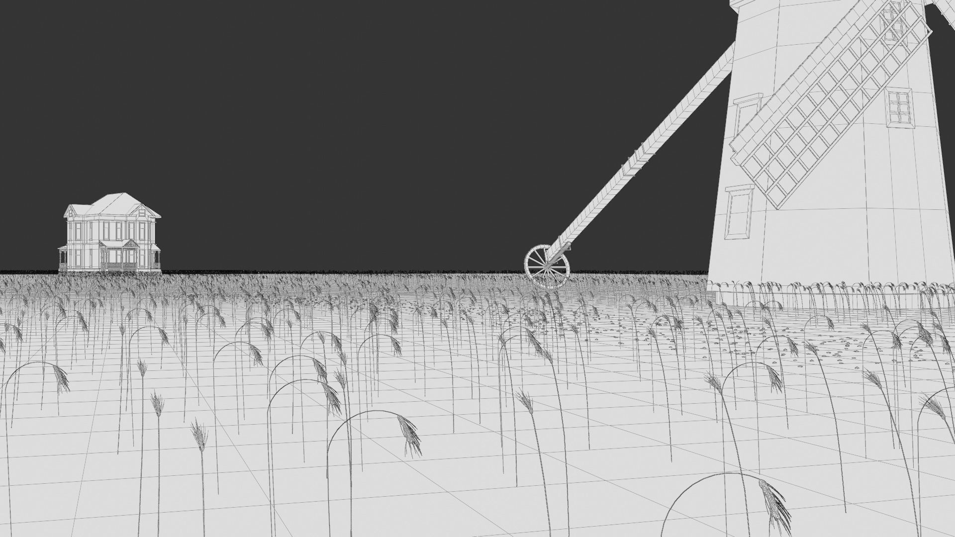 Wheat Field 3D model_5