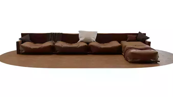 Old leather couch