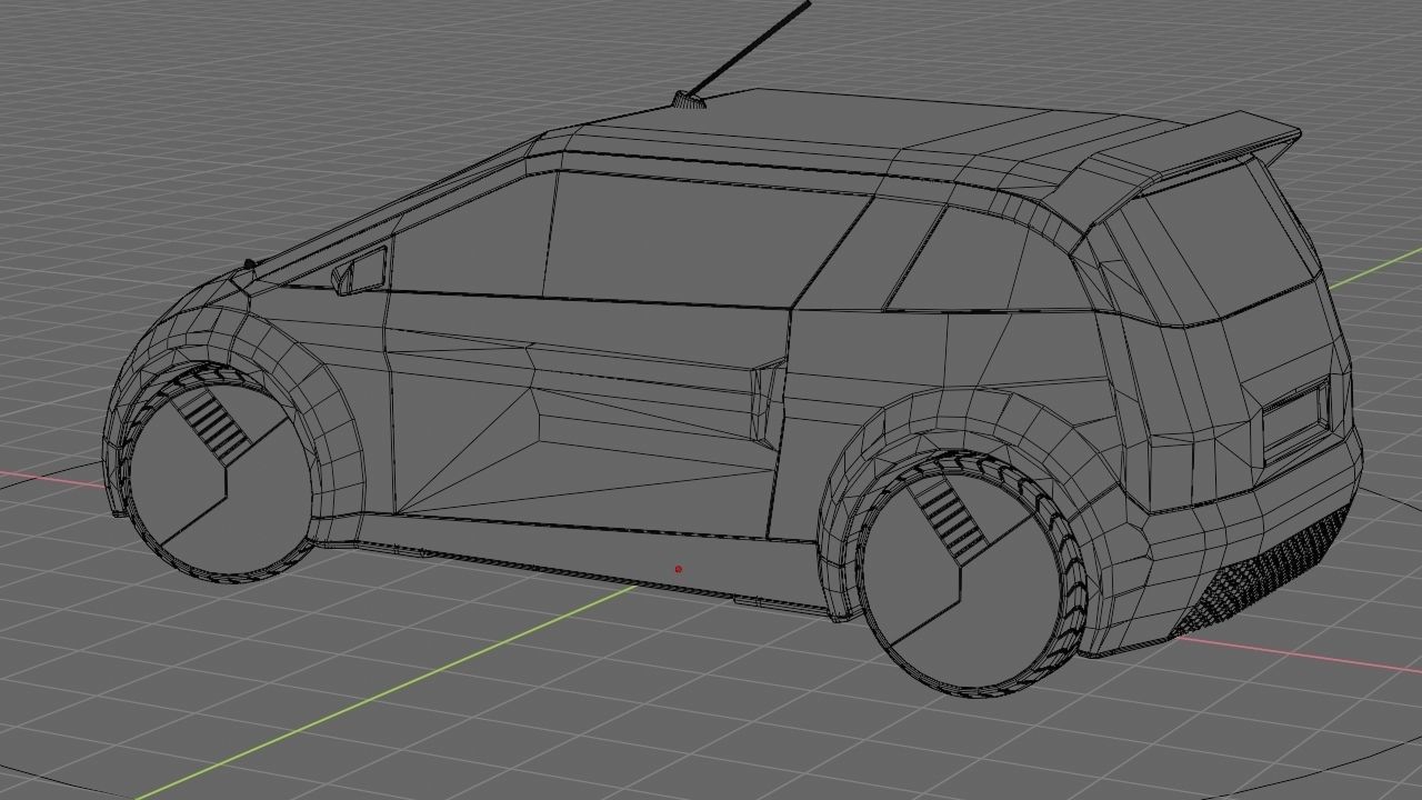 futuristic city car  3D model_20