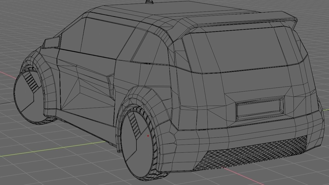 futuristic city car  3D model_19