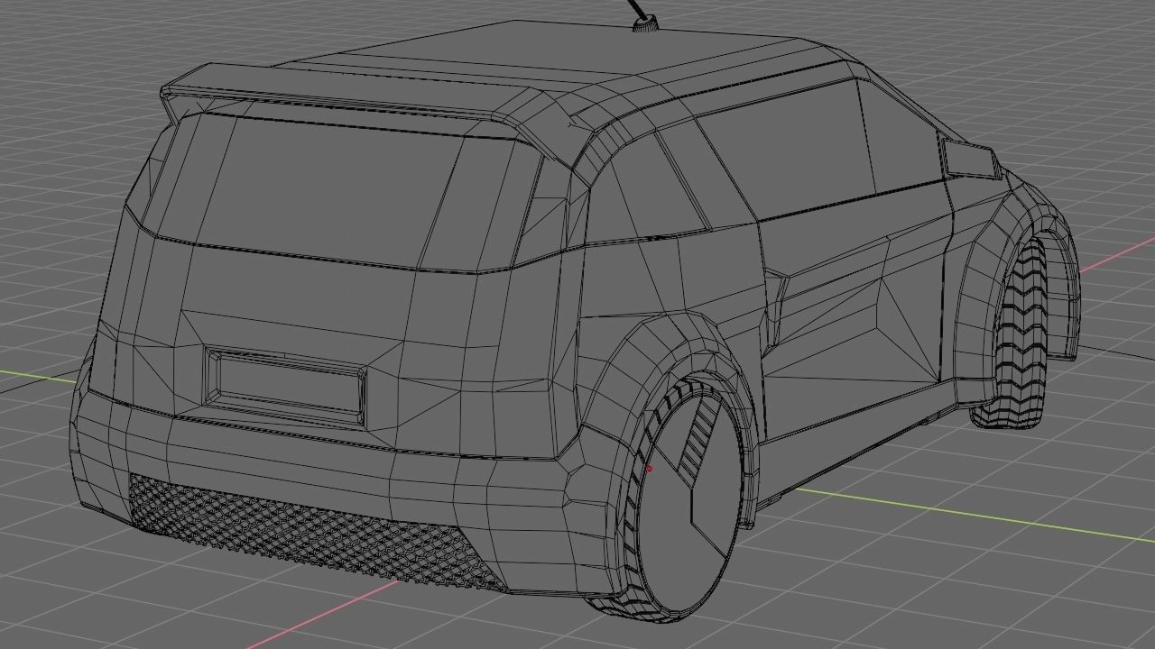 futuristic city car  3D model_18