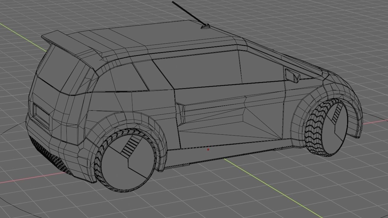 futuristic city car  3D model_17