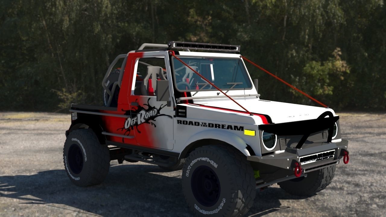 gypsy modified Low-poly 3D model_1