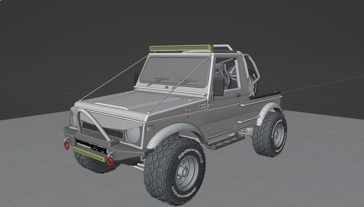 gypsy modified Low-poly 3D model_3
