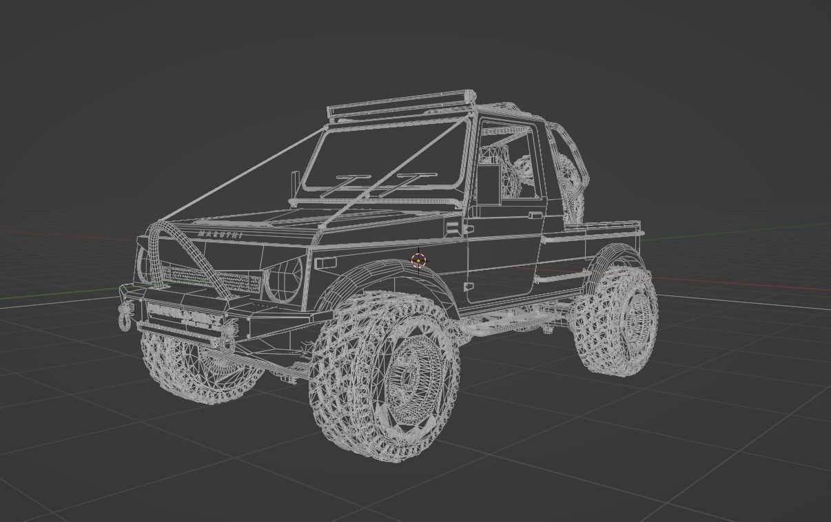 gypsy modified Low-poly 3D model_4