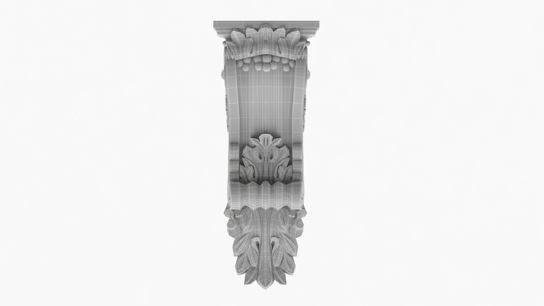 Scroll Corbel 20 3D model_6