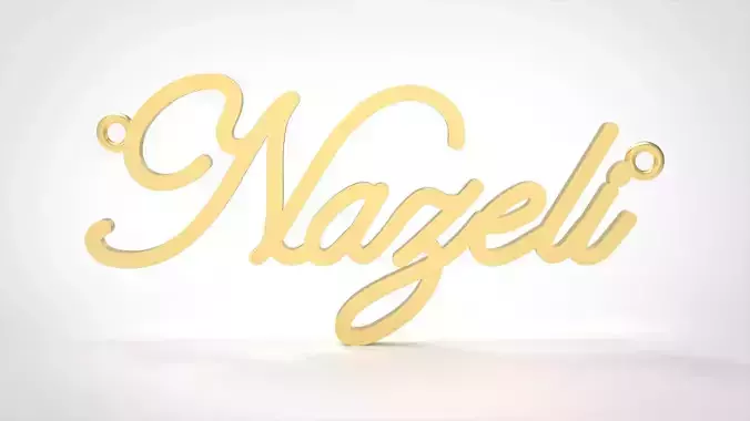 Model 714 Nazeli Name Pendant 3D print model