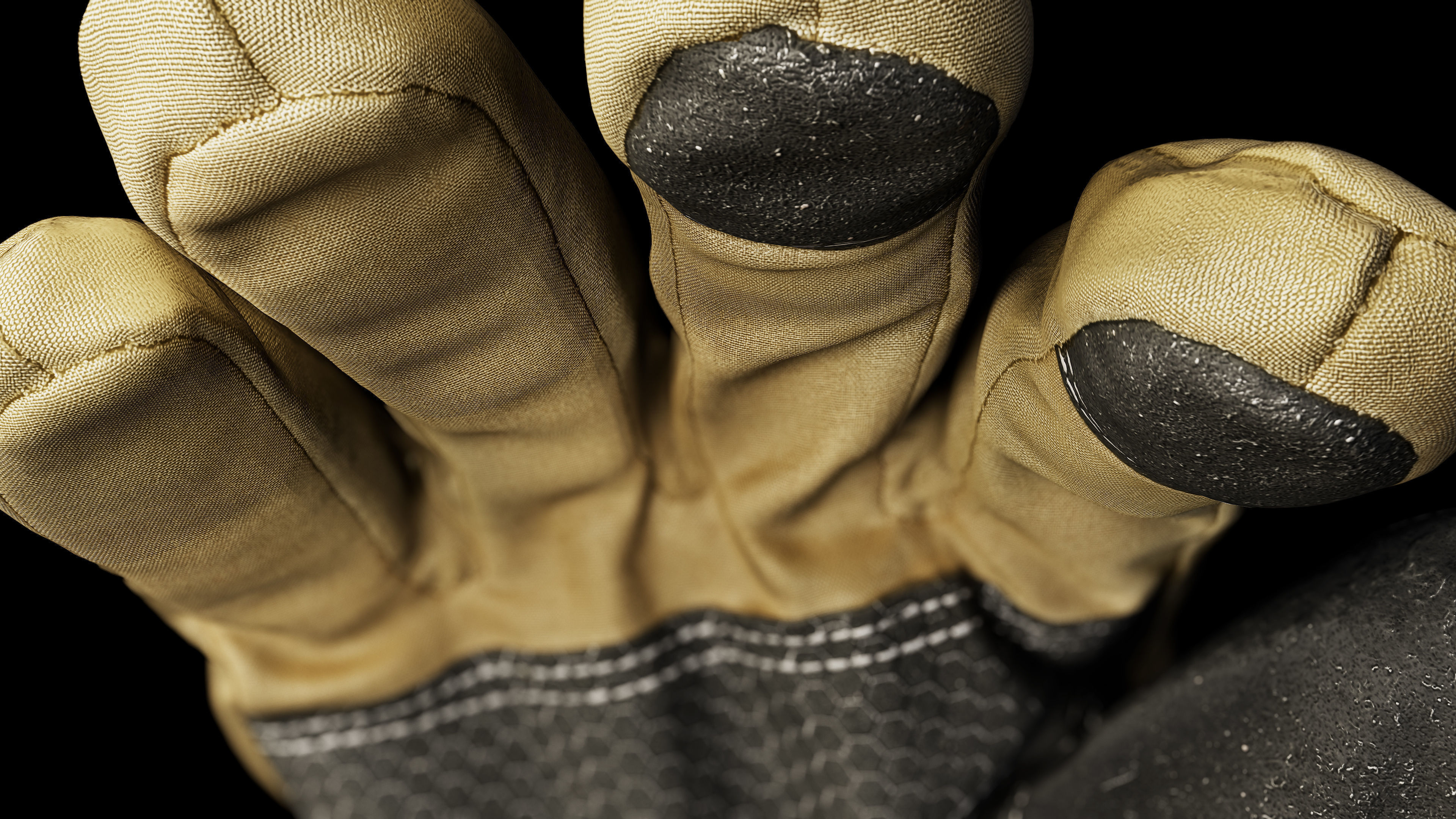 Winter Gloves 006 Low-poly 3D model_13