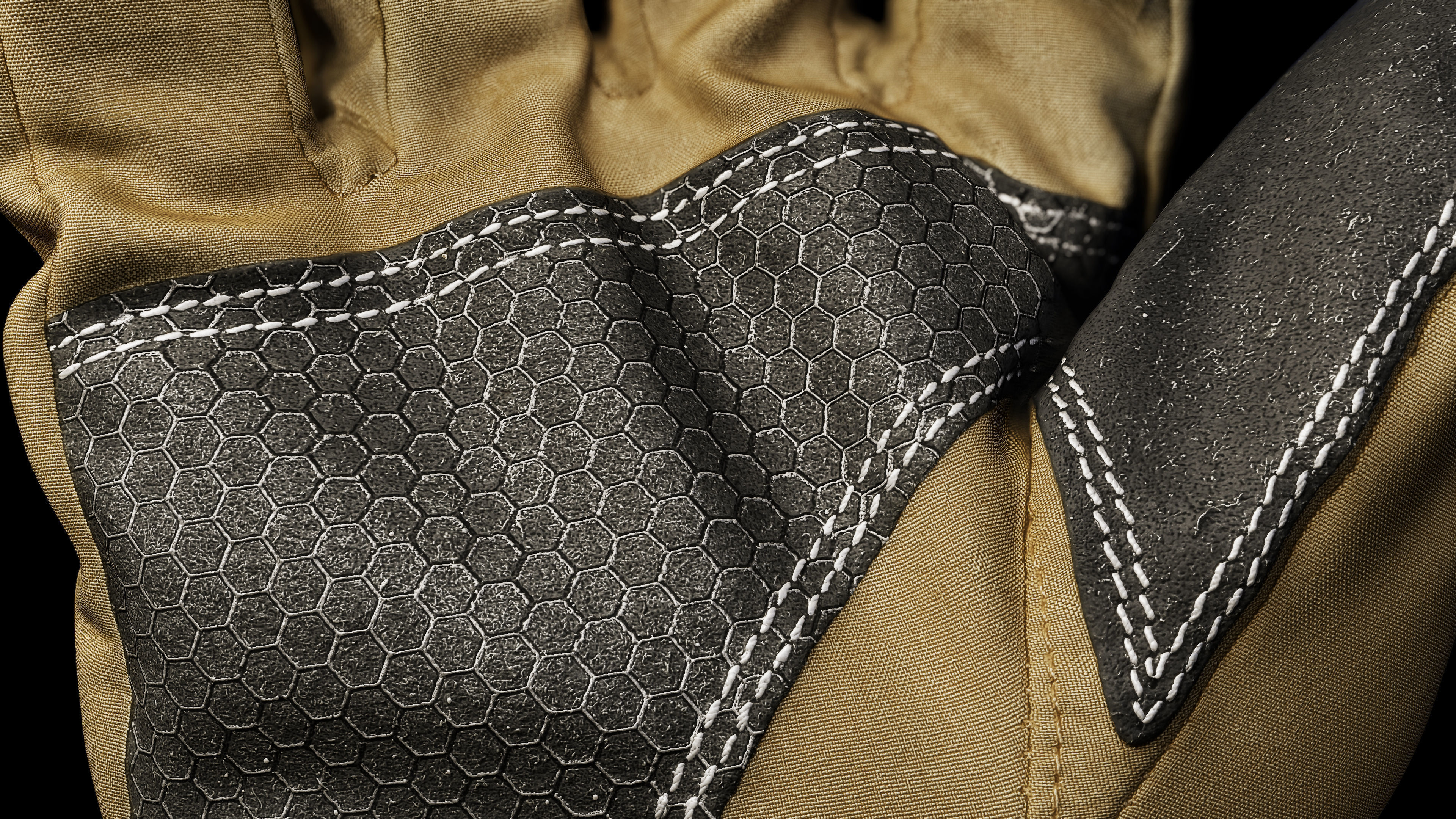 Winter Gloves 006 Low-poly 3D model_11