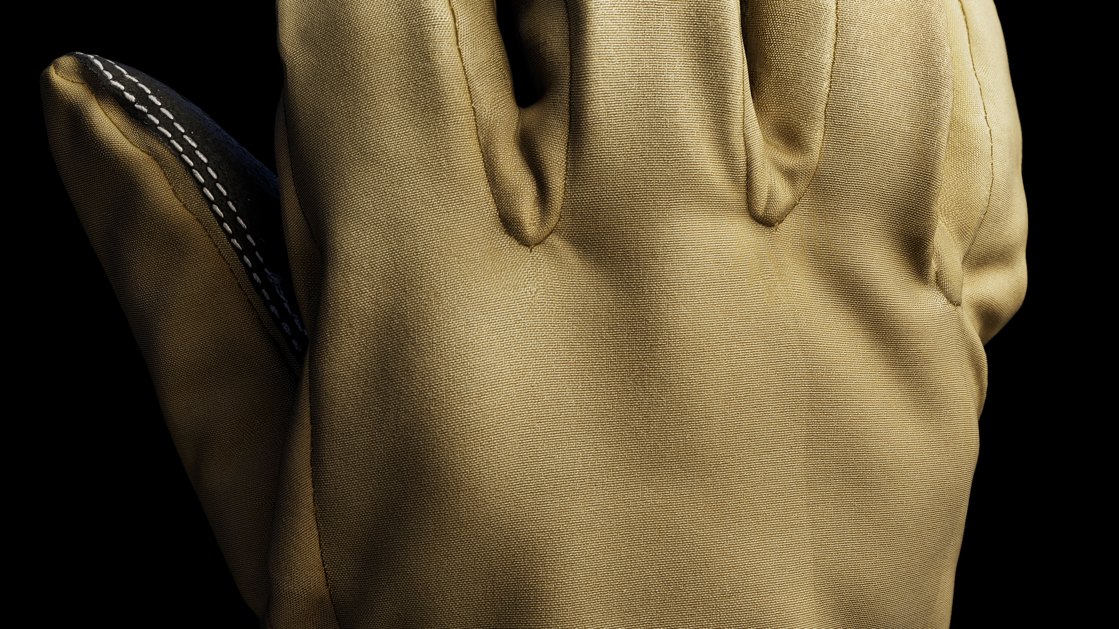 Winter Gloves 006 Low-poly 3D model_10