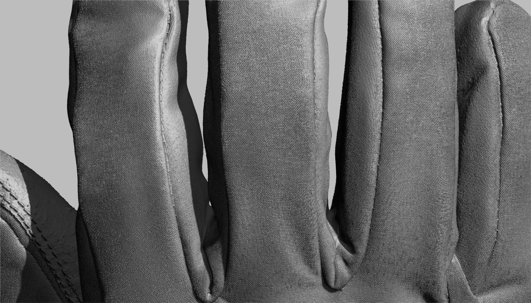 Winter Gloves 006 Low-poly 3D model_19