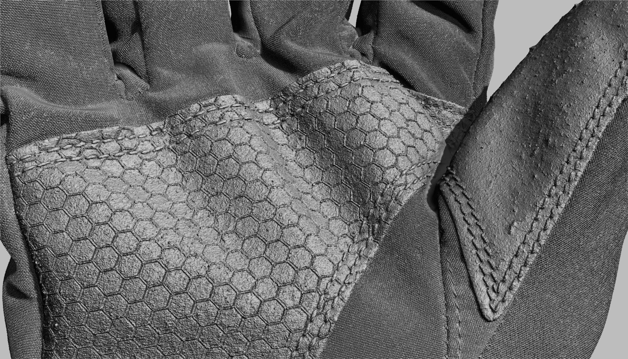 Winter Gloves 006 Low-poly 3D model_16