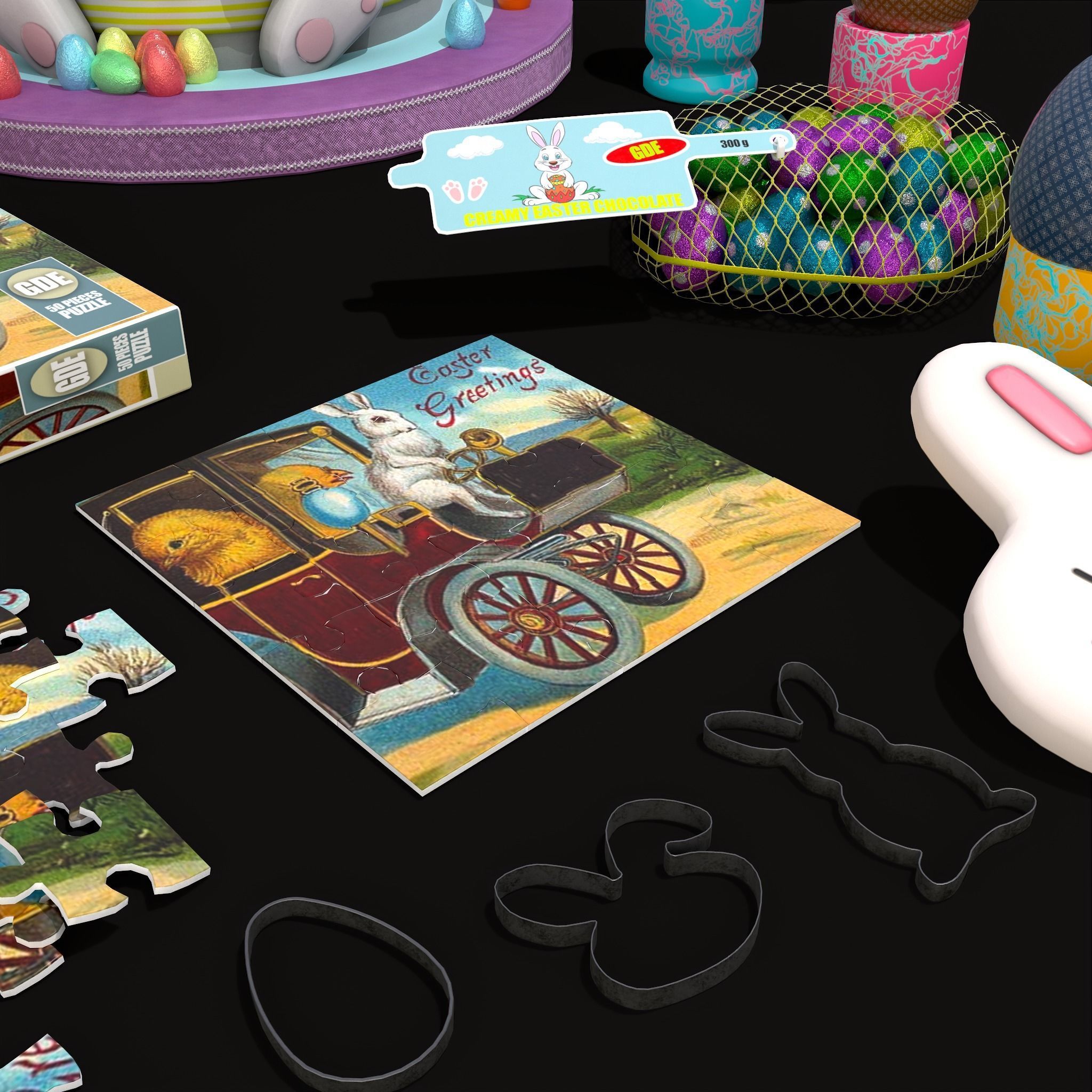 Big Easter Prop Pack 3D Model Collection_35