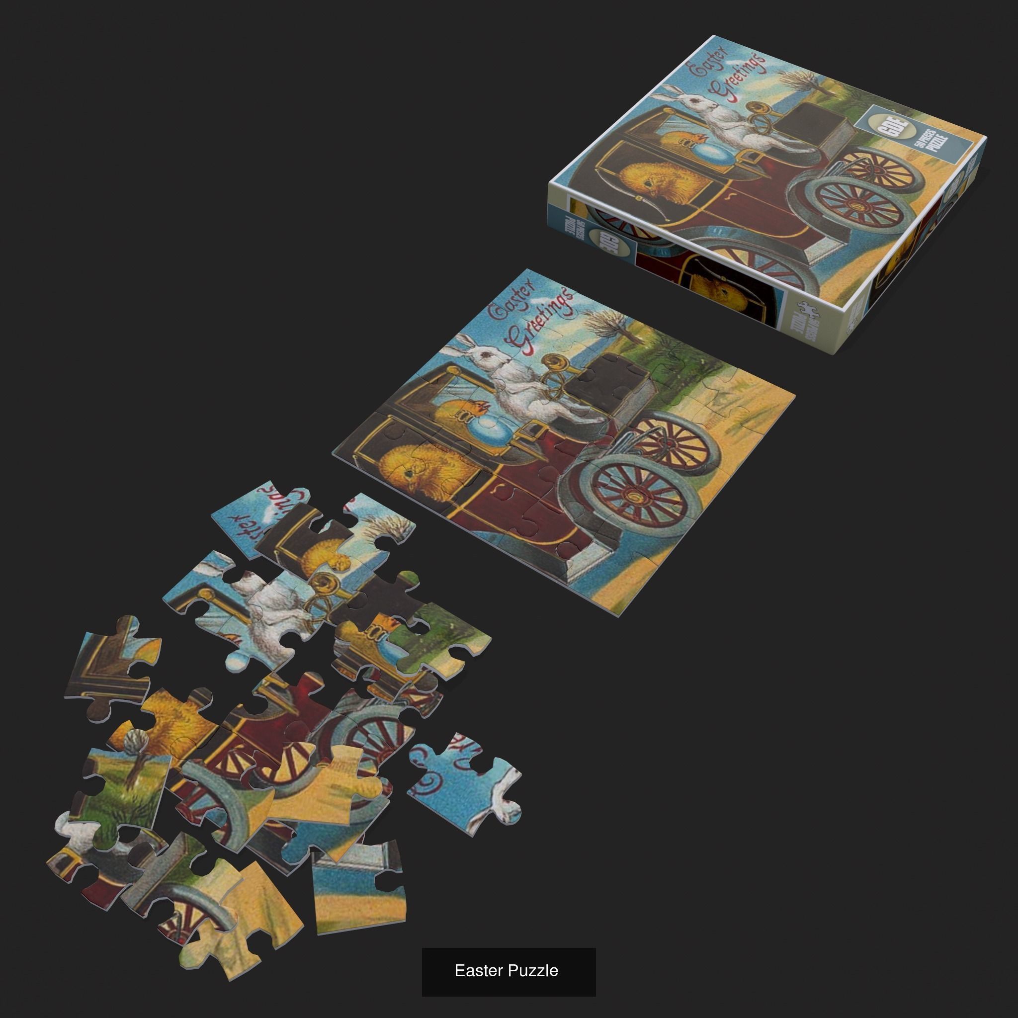 Big Easter Prop Pack 3D Model Collection_38