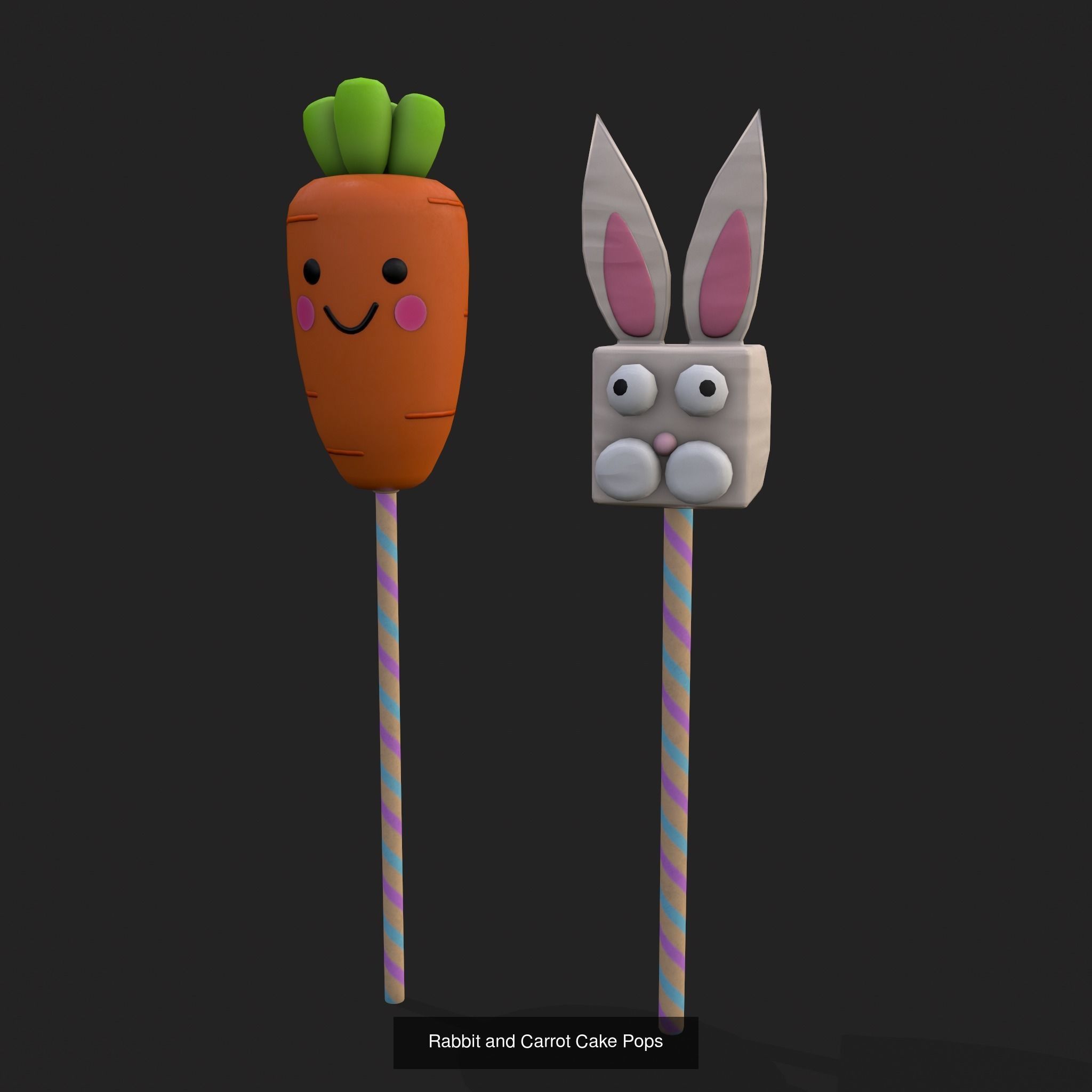 Big Easter Prop Pack 3D Model Collection_40