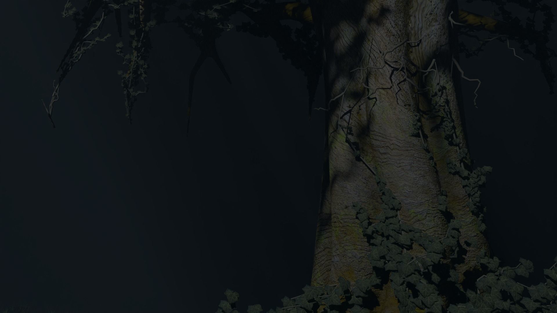 Moonlight Tree Low-poly 3D model_3