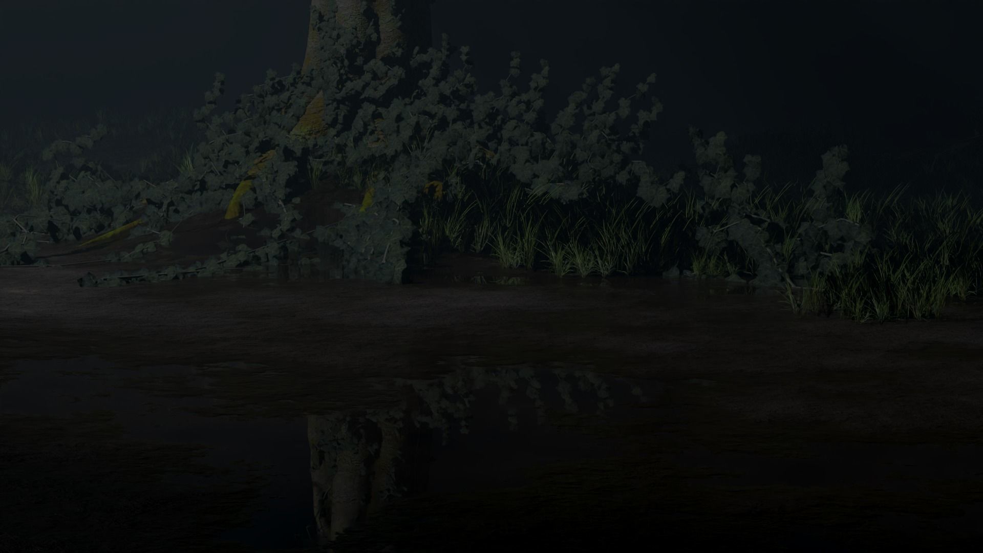 Moonlight Tree Low-poly 3D model_2