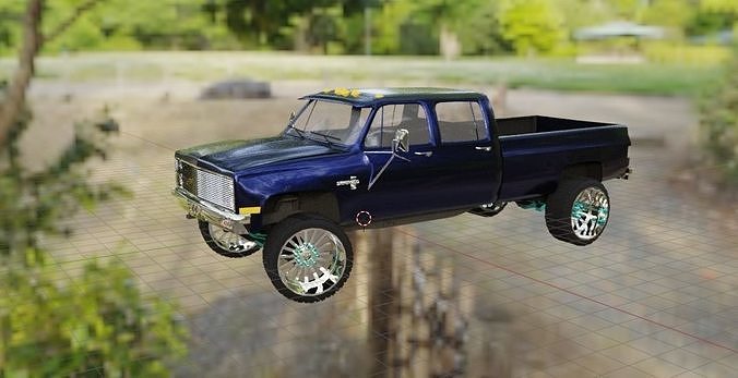 Chevy Squarebody CrewCab Show Truck 3D model