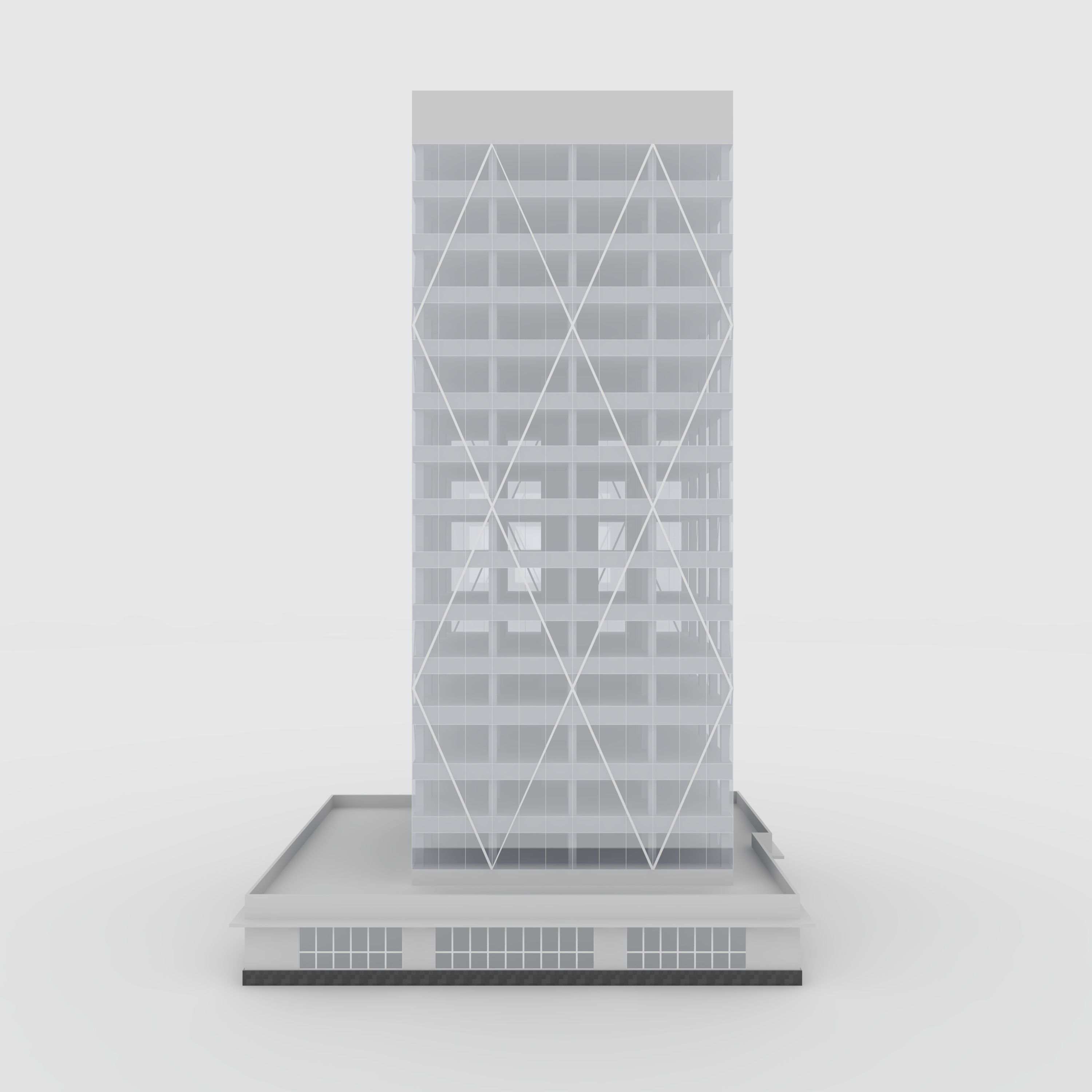 Tower 2 Low-poly 3D model_8