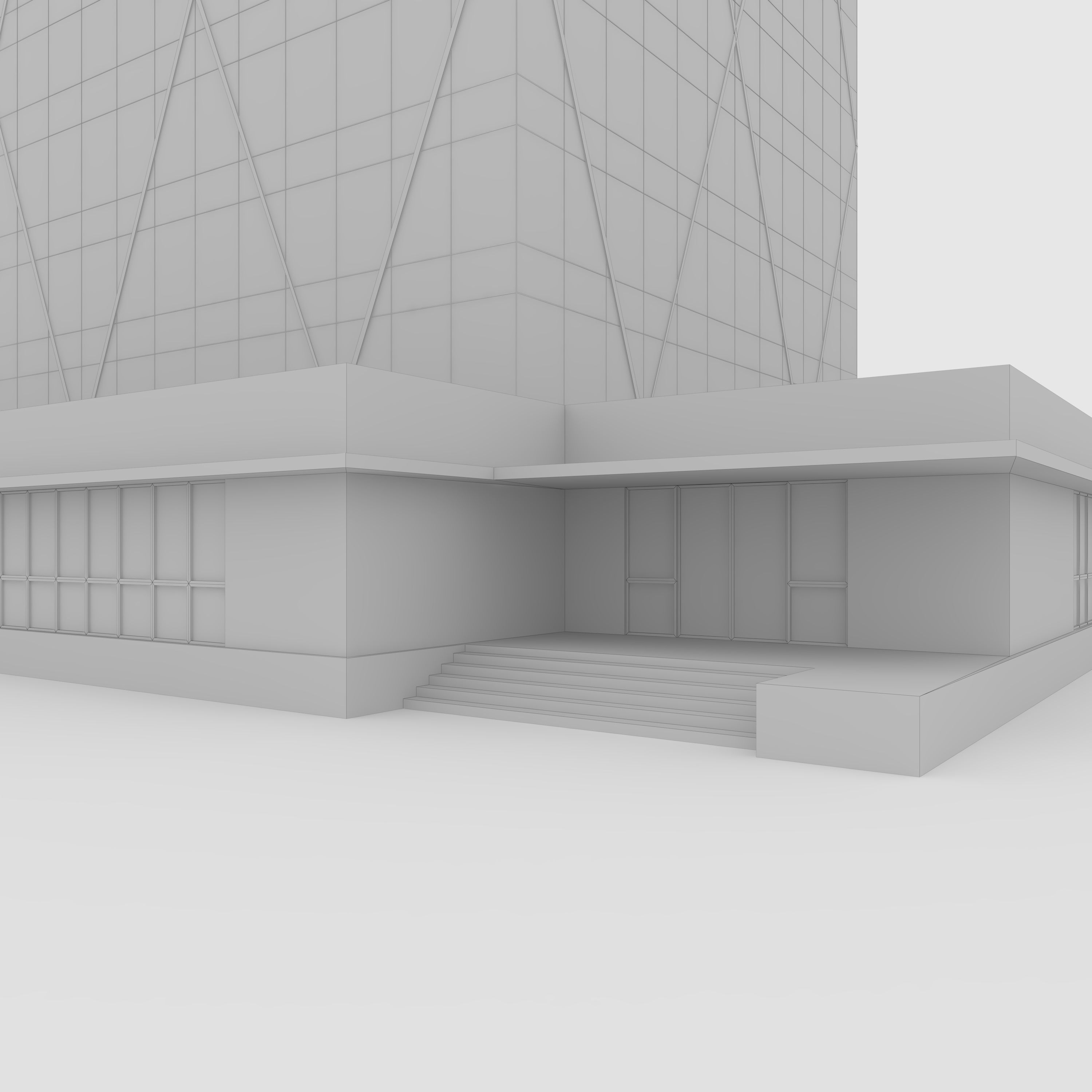 Tower 2 Low-poly 3D model_13