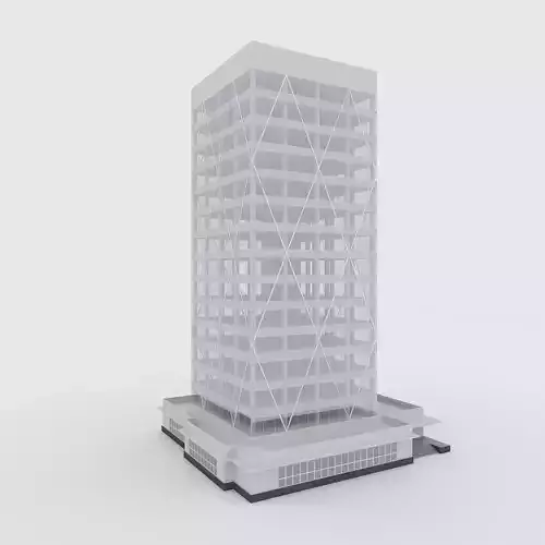 Tower 2 Low-poly 3D model