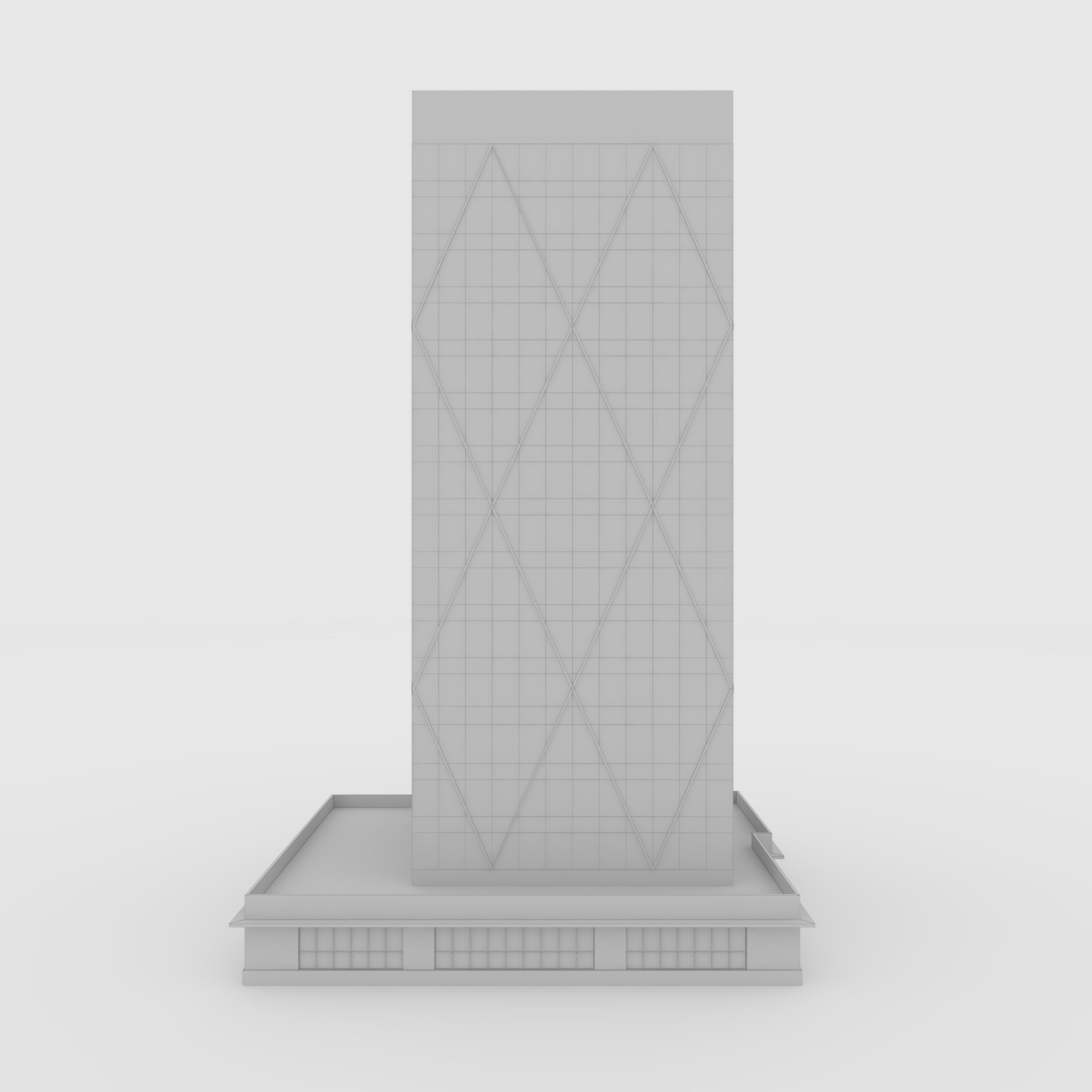 Tower 2 Low-poly 3D model_9