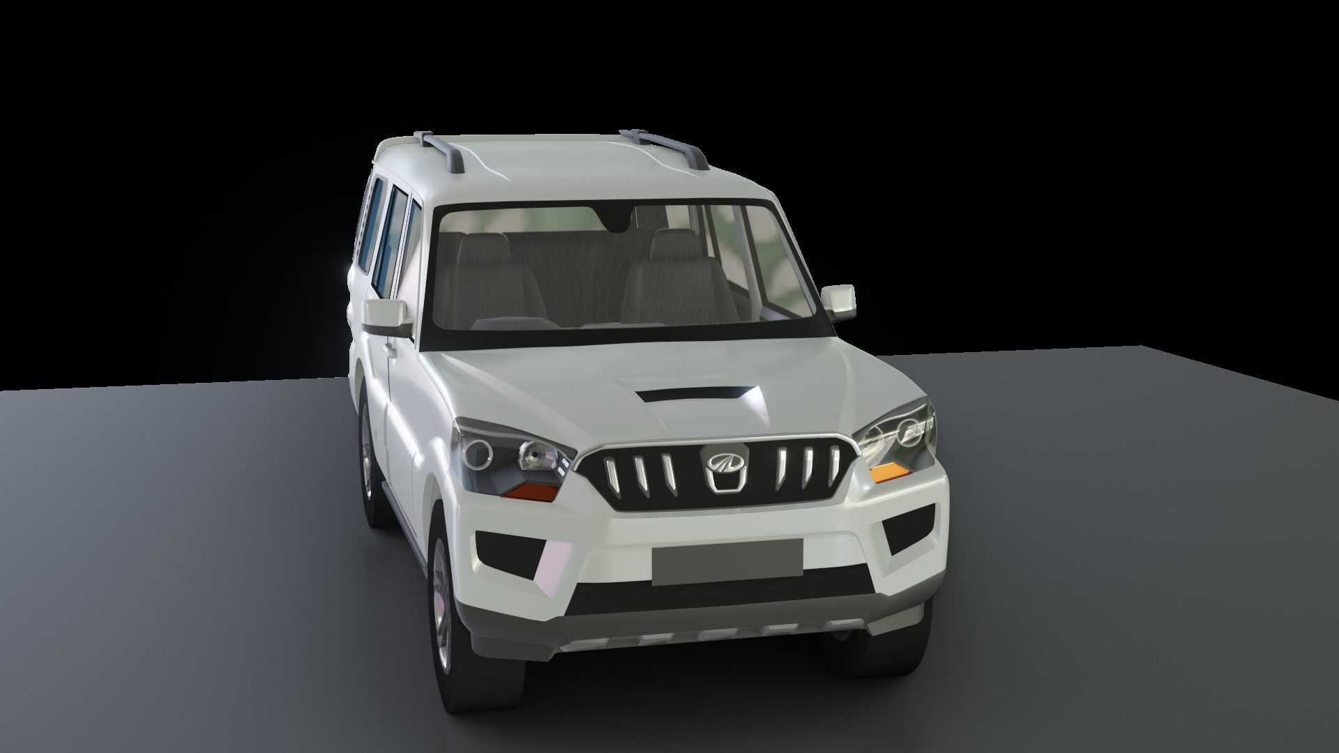 Mahindra Scorpio  Low-poly 3D model_2