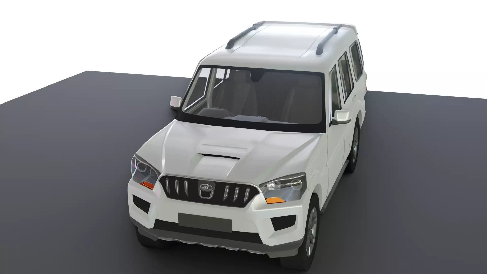 Mahindra Scorpio  Low-poly 3D model_0