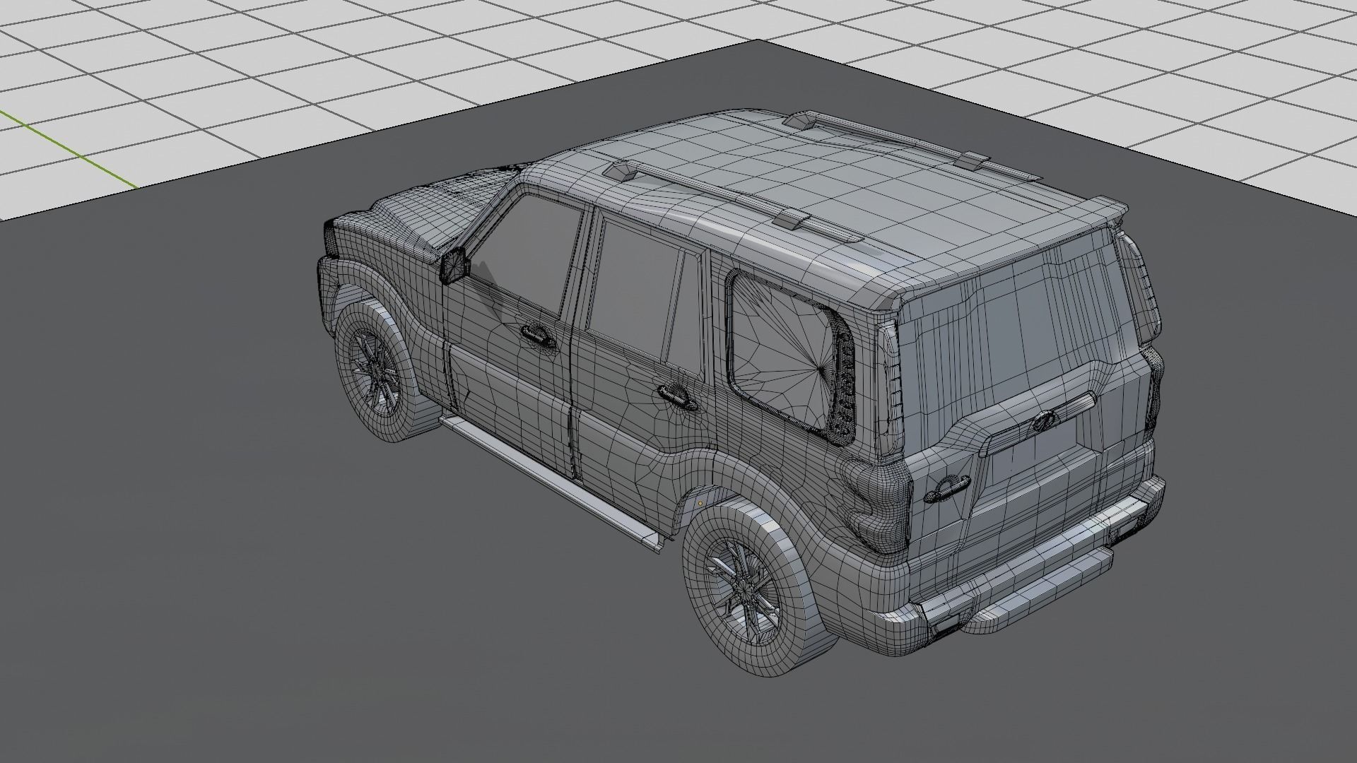 Mahindra Scorpio  Low-poly 3D model_15