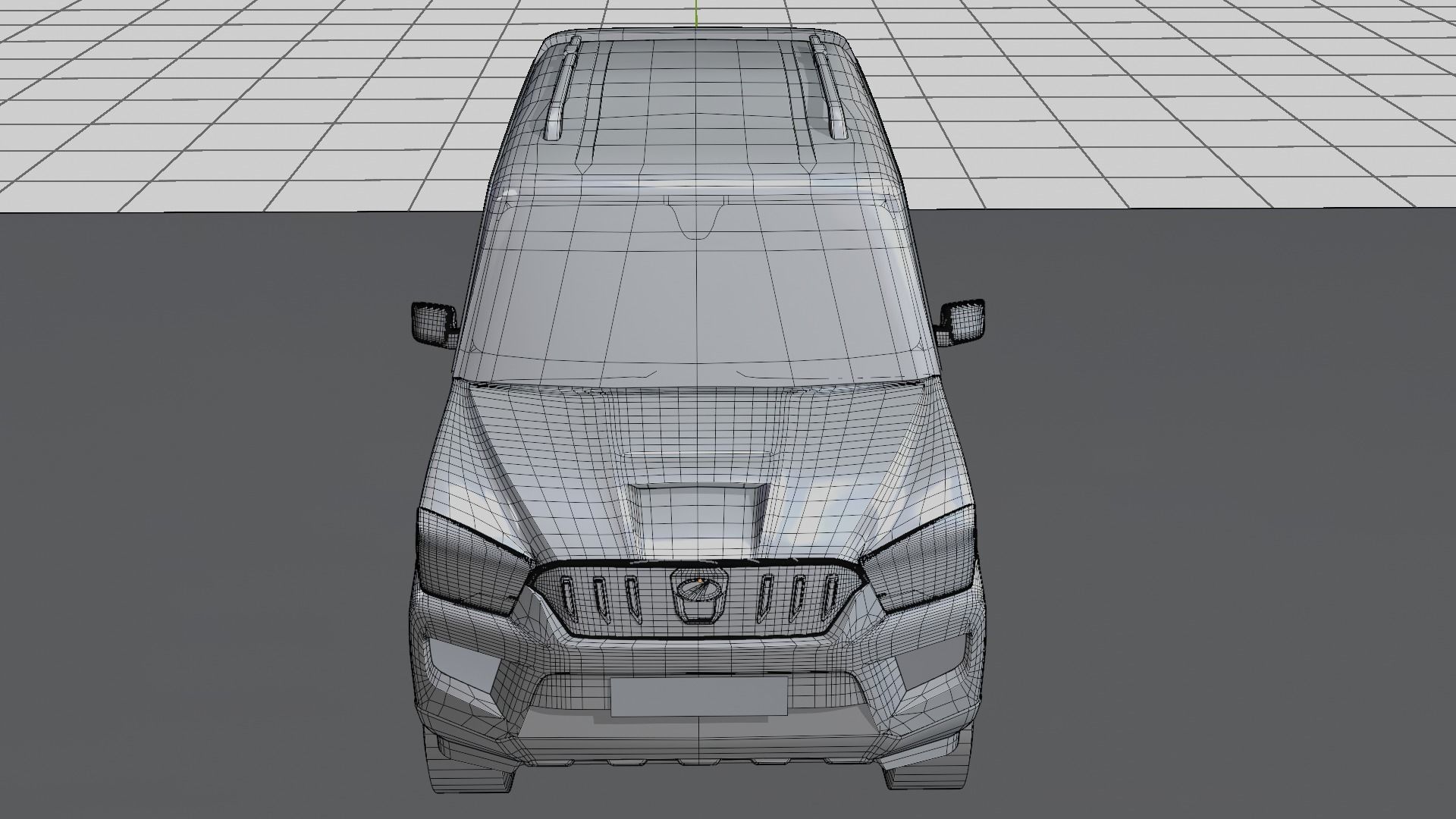 Mahindra Scorpio  Low-poly 3D model_10
