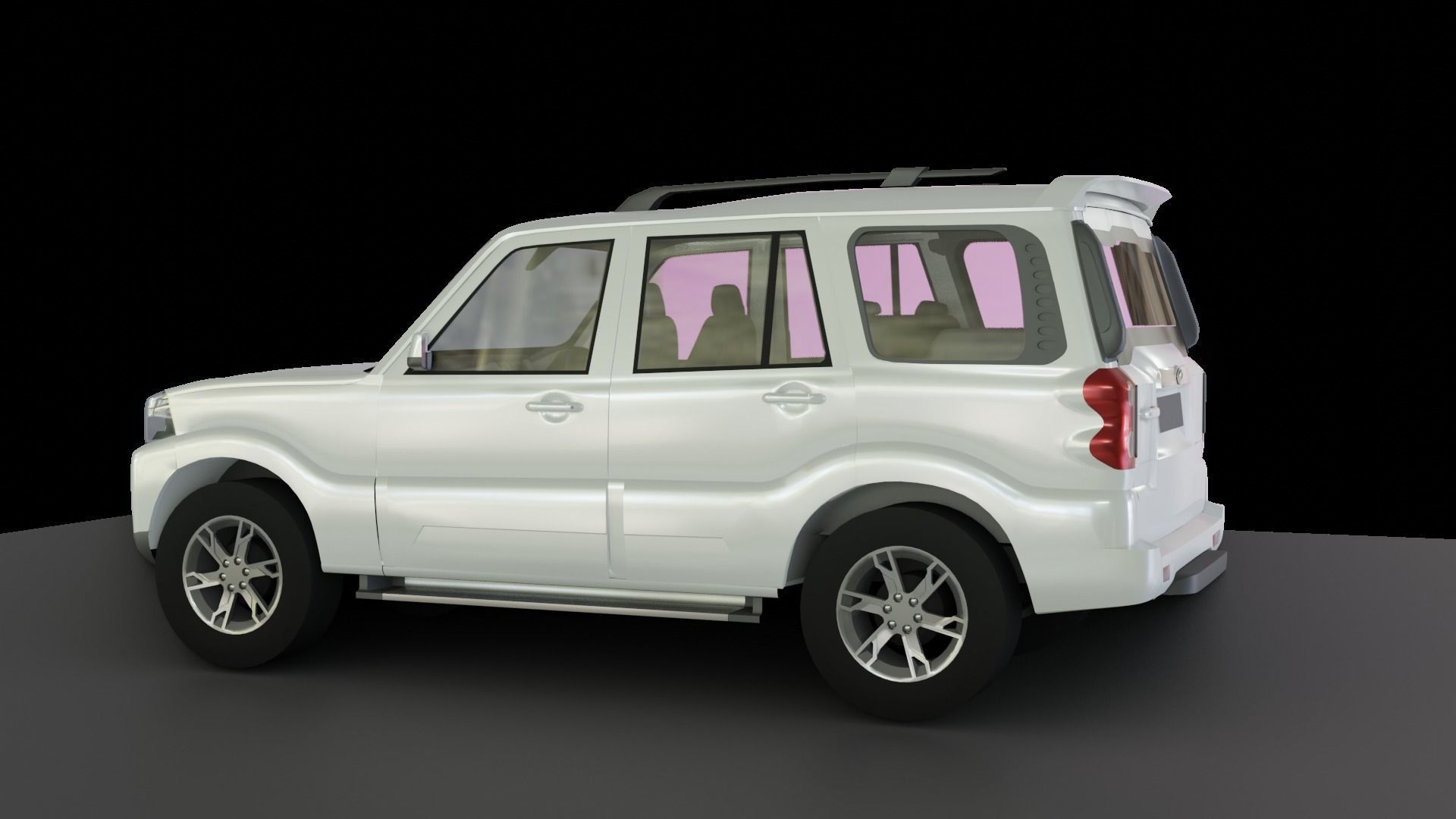 Mahindra Scorpio  Low-poly 3D model_18