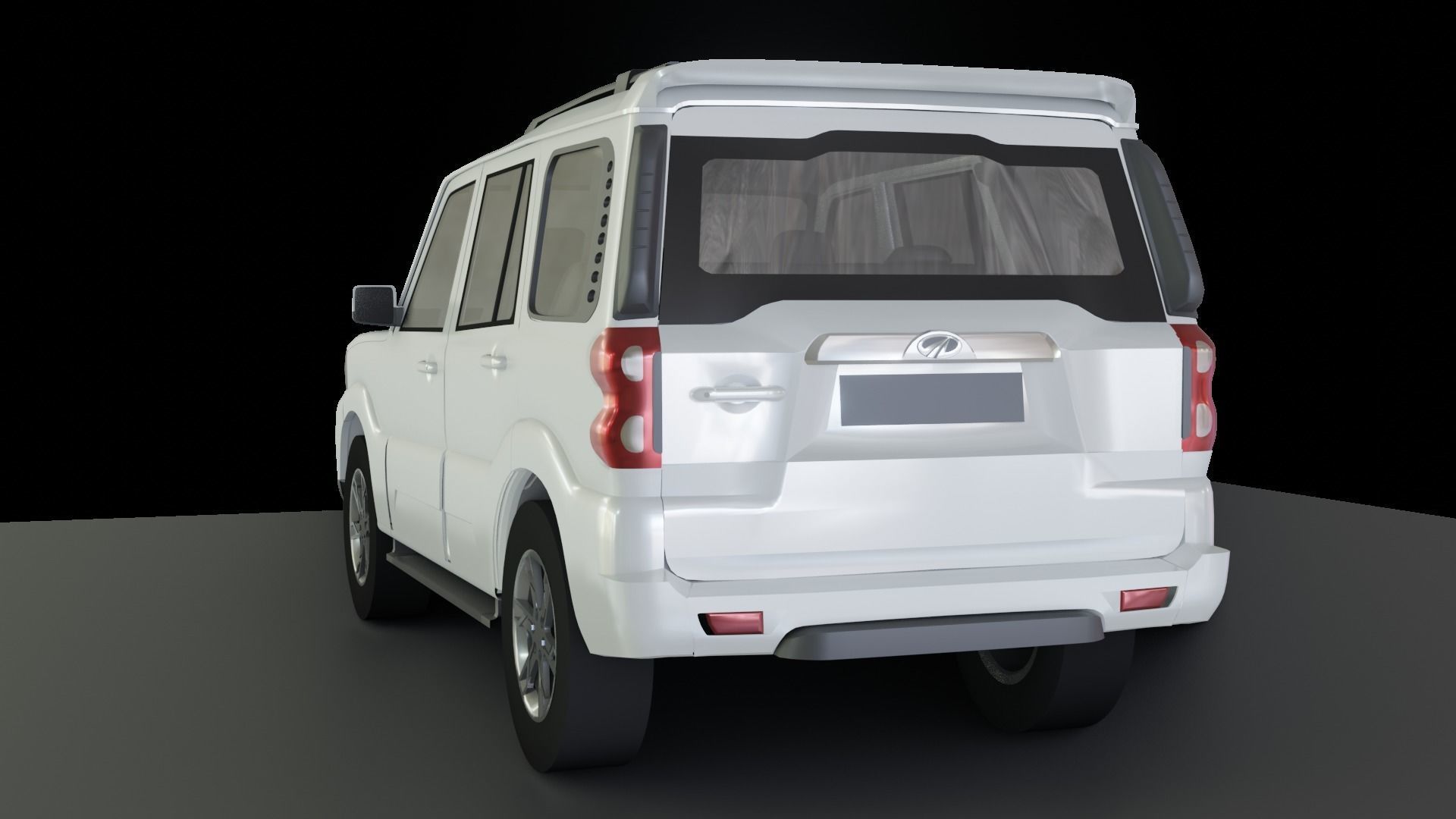 Mahindra Scorpio  Low-poly 3D model_6