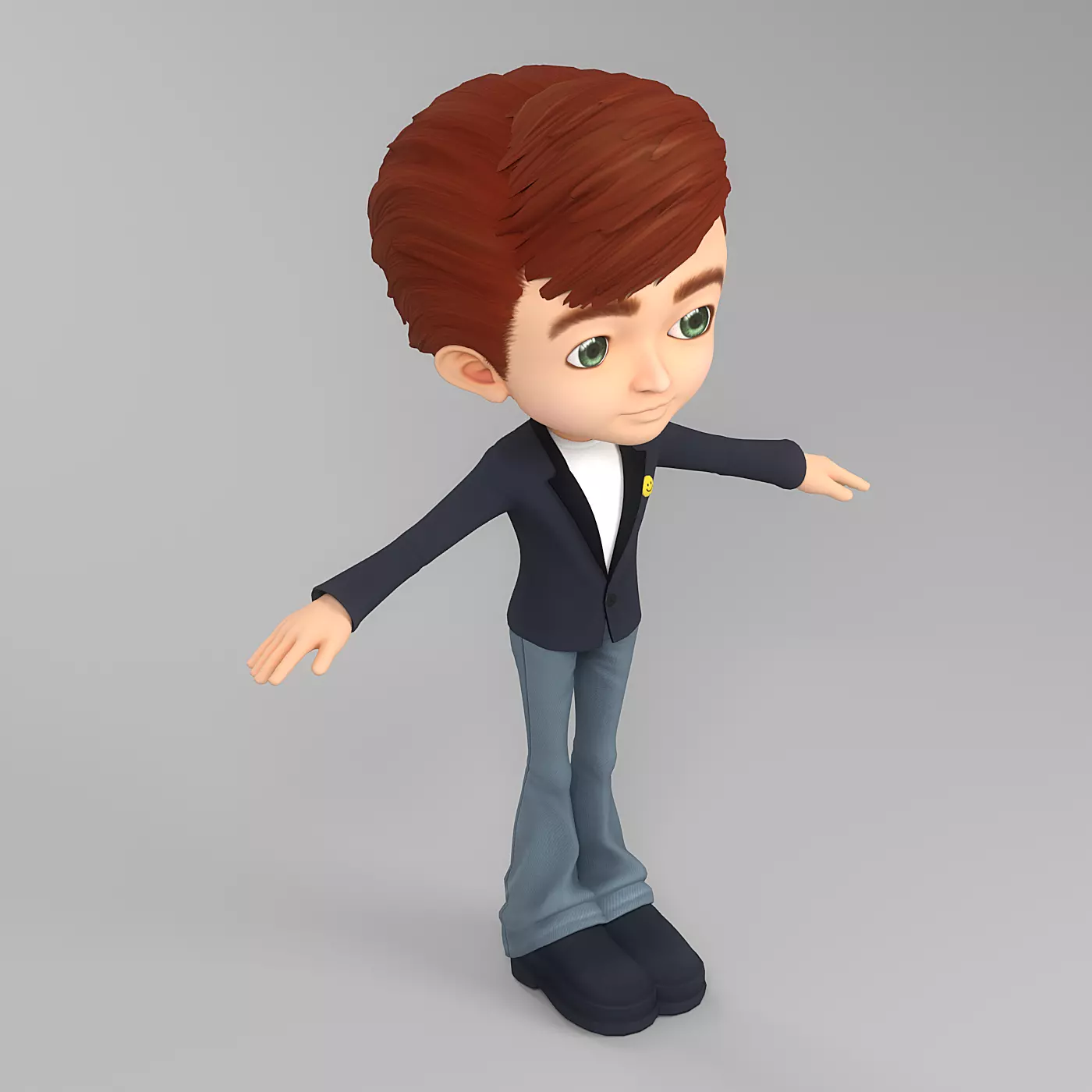cartoon man 7 3D model