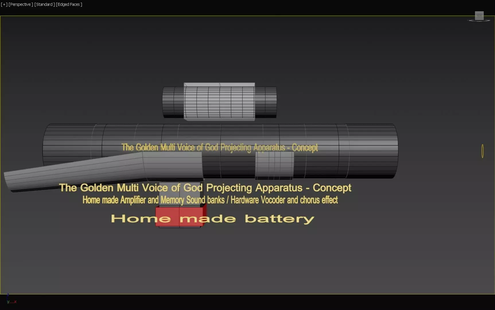 The Golden voice of God - Mind Whisperer- Apparatus - Concept 3D print model_0