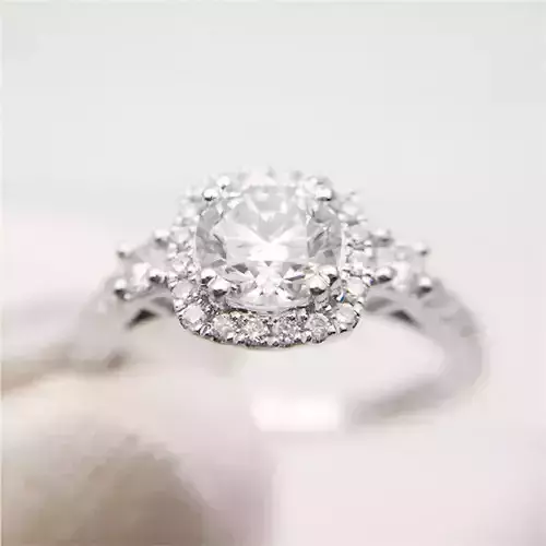 3DM Halo stones statement ring