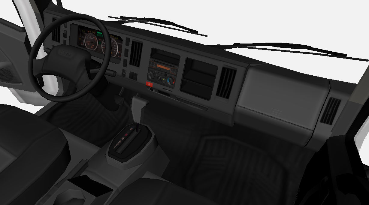 Isuzu NPR 2017 US-Spec Box Truck Gameready Low-poly 3D model_15