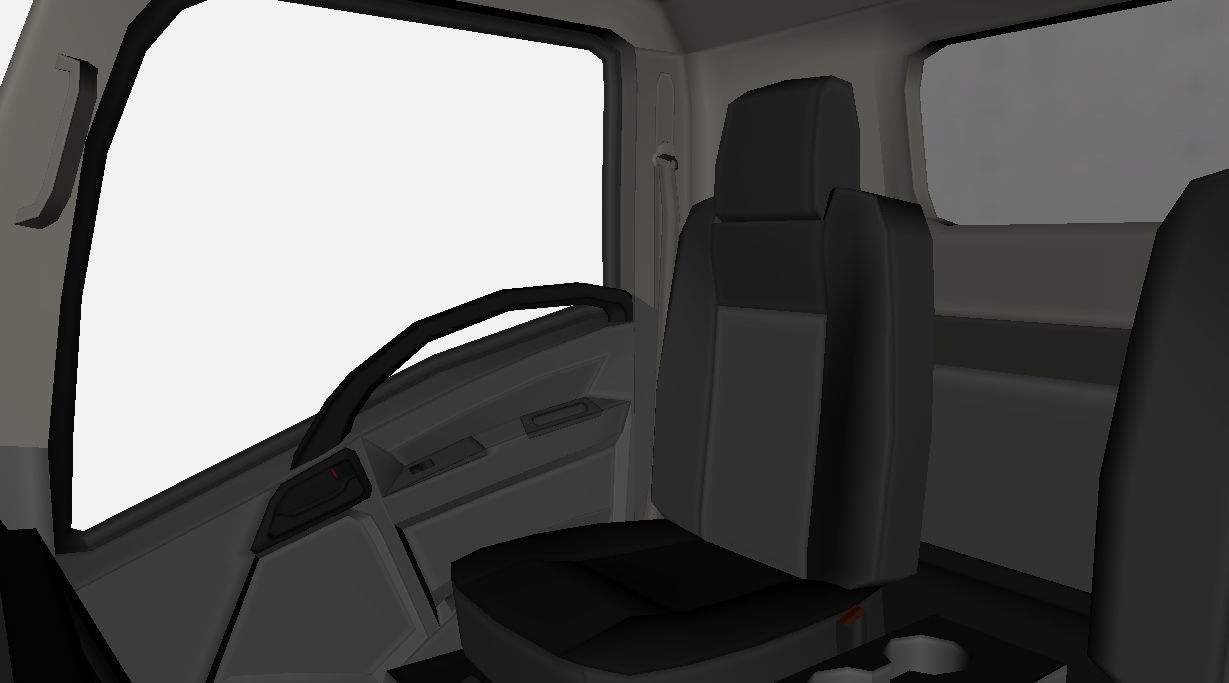 Isuzu NPR 2017 US-Spec Box Truck Gameready Low-poly 3D model_17