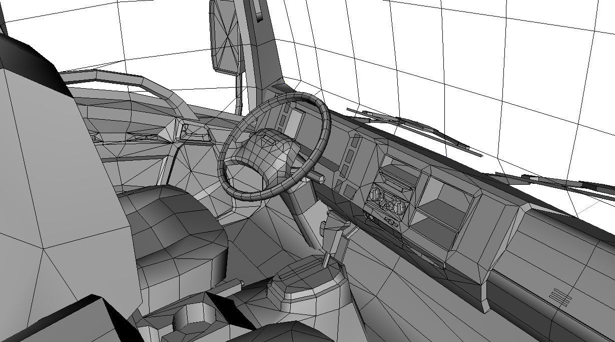 Isuzu NPR 2017 US-Spec Box Truck Gameready Low-poly 3D model_26