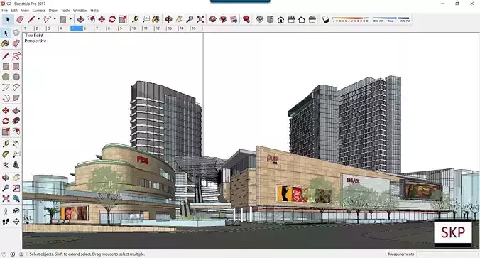 Sketchup Commercial Complex C2