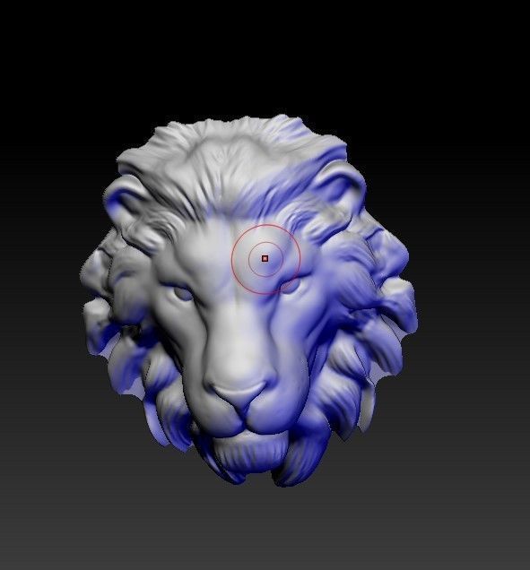 lion pendant 3D print model 3D print model_1