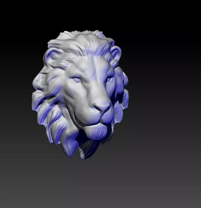 lion pendant 3D print model 3D print model_0