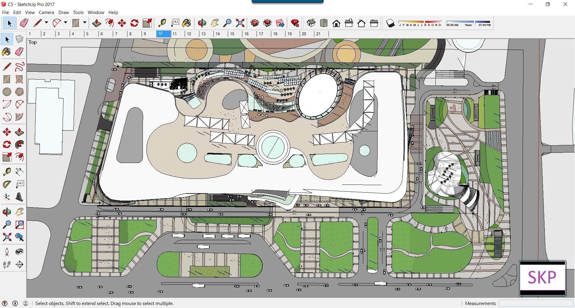 Sketchup Commercial Complex C5 3D model_2