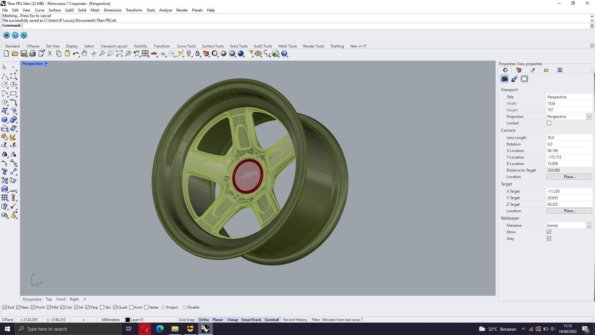 Titan FR2 Wheels 3D model_12