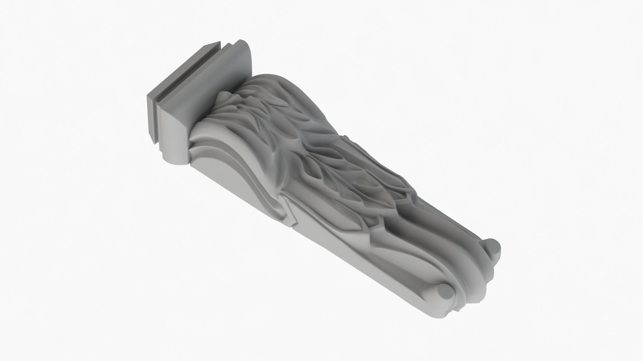 Scroll Corbel 33 3D model_3