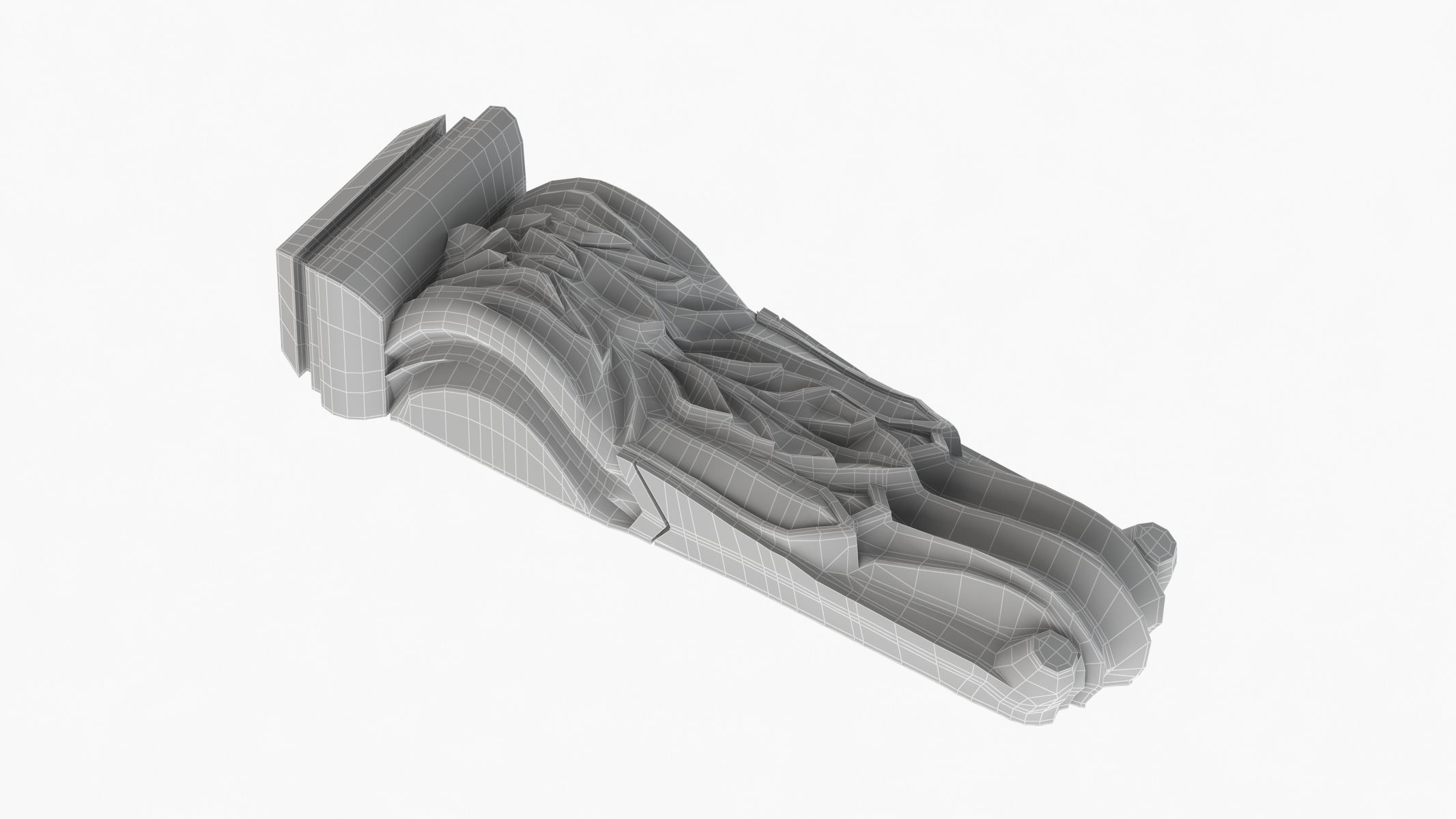 Scroll Corbel 33 3D model_8